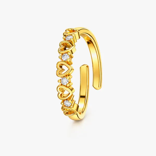 Dami_Golden_Heart_Zirconia_Adjustable_Ring
