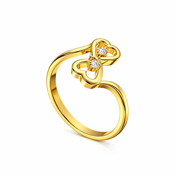 Nila_Golden_Heart_Adjustable_Ring