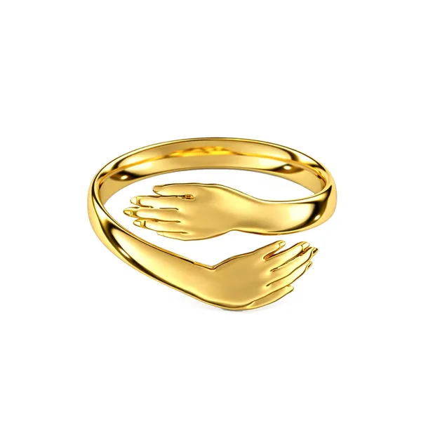Nora_Golden_Hug_Hands_Adjustable_Ring