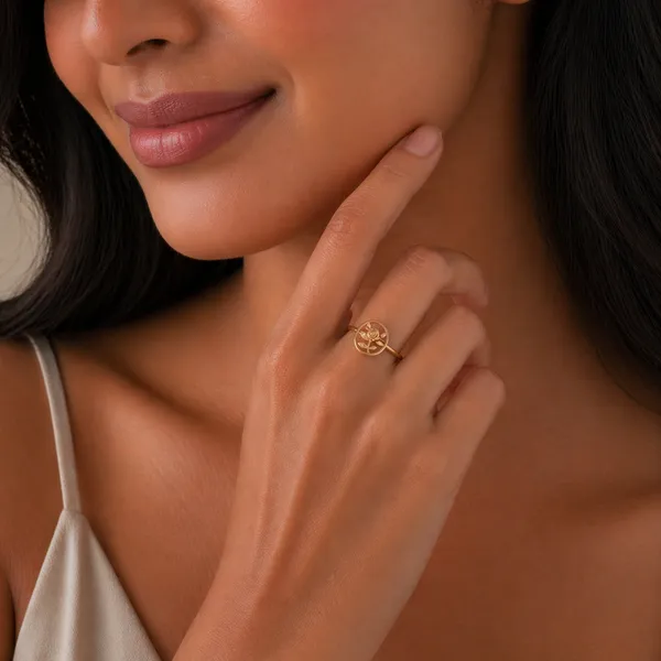 Taya_Golden_Adjustable_Floral_Ring