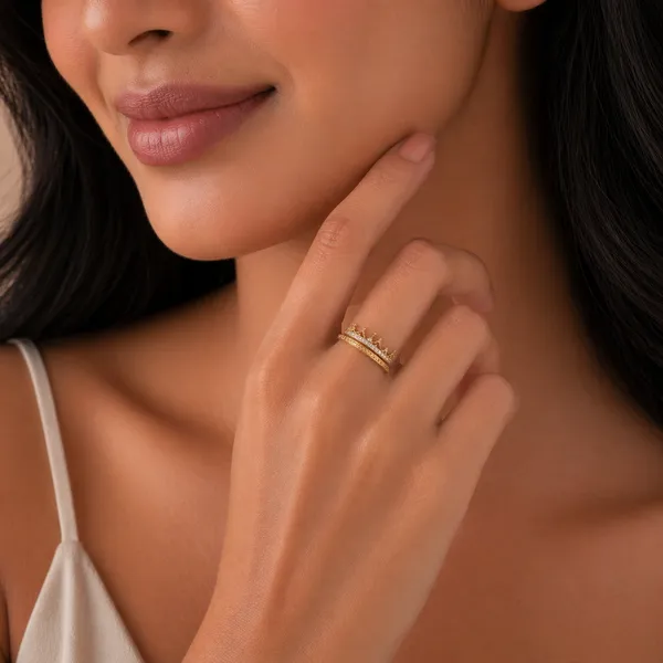 Zaya_Golden_Adjustable_Ring_Set