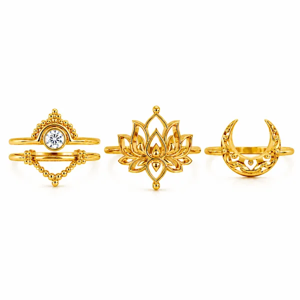 Lily_Golden_Adjustable_Ring_Set