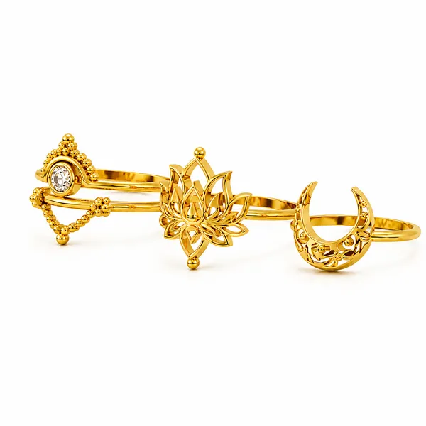 Lily_Golden_Adjustable_Ring_Set