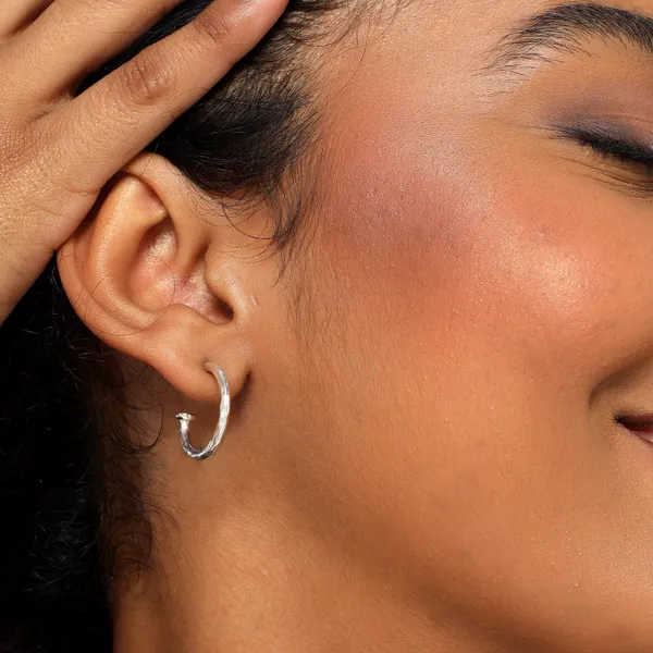 Kiara_Silver_Hammered_Earrings