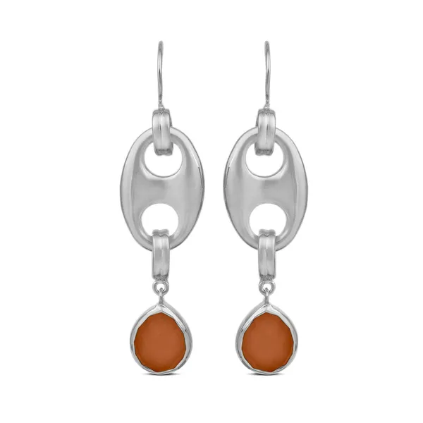 Nova_Silver_And_Red_Earrings