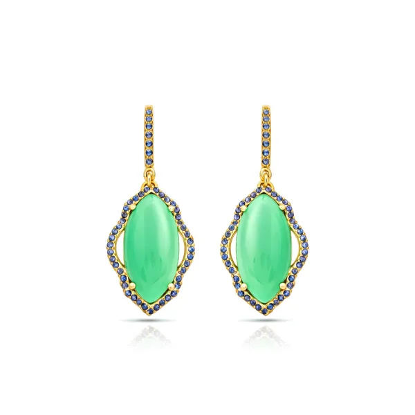 Zova_Golden_And_Green_Chalcedony_Earrings