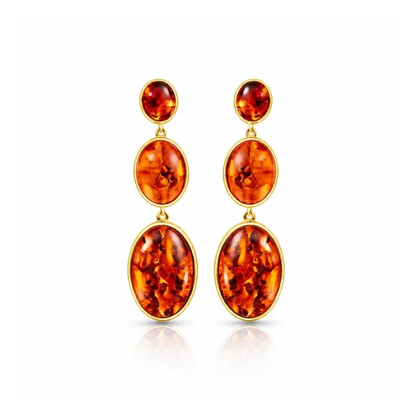 Rosa_Golden_And_Red_Amber_Earrings
