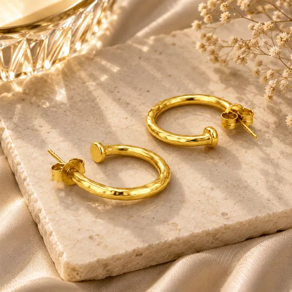 Kiara_Golden_Hammered_Earrings