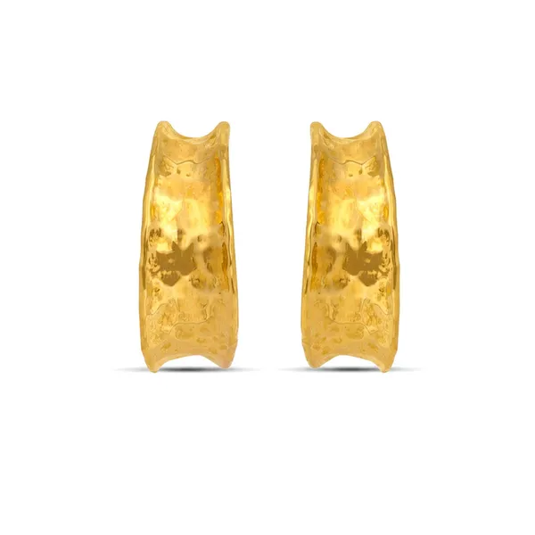 Lyra_Golden_Hammered_Earrings