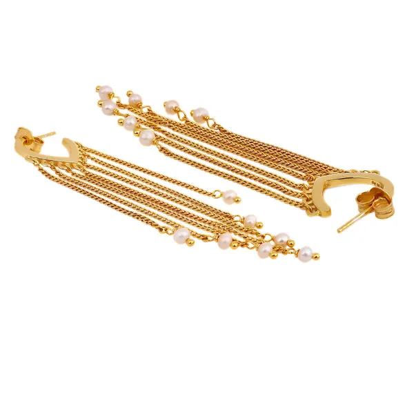 Kira_Golden_Huggies_Pearl_Earrings