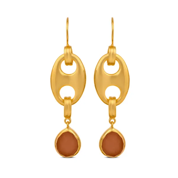 Nova_Golden_And_Red_Earrings