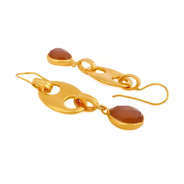 Nova_Golden_And_Red_Earrings