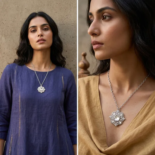 Amy_Silver_Zirconia_Necklace
