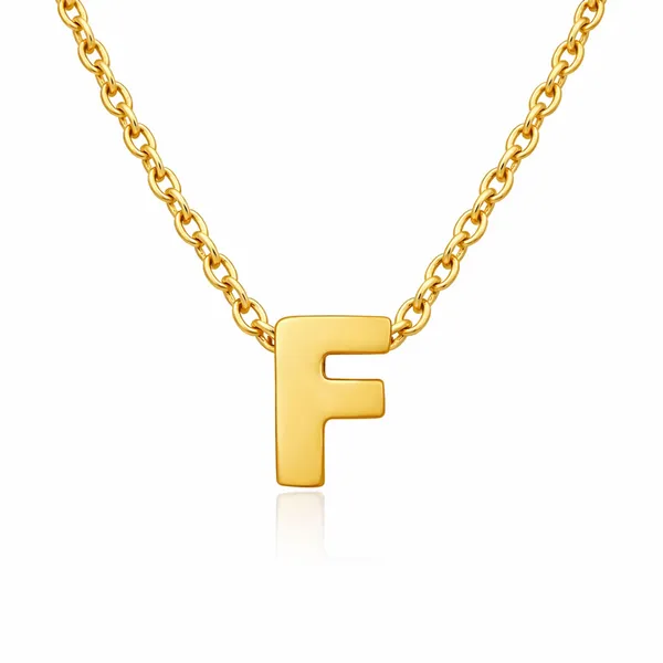 Diya_Golden_Alphabet_Necklace