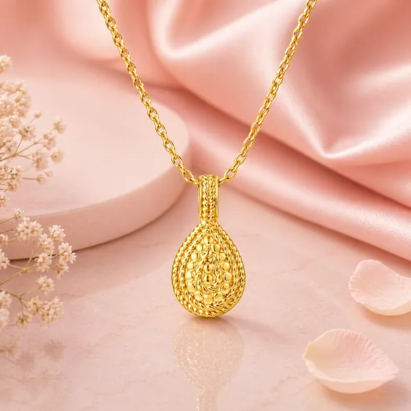 Jia_Golden_Embossed_Necklace