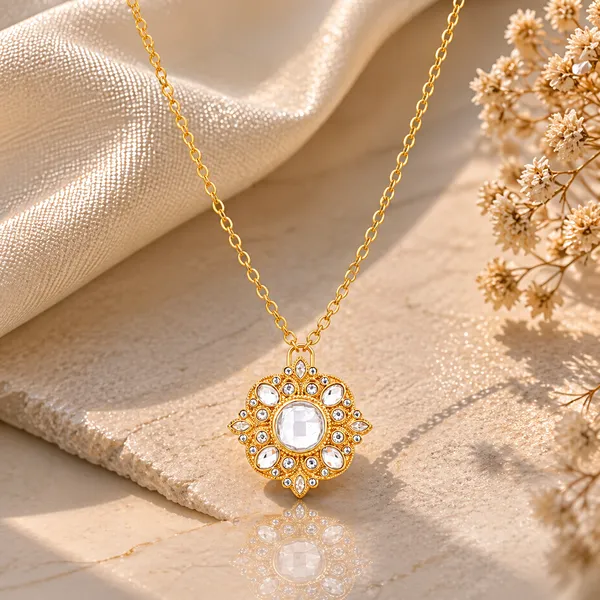 Amy_Golden_Zirconia_Necklace