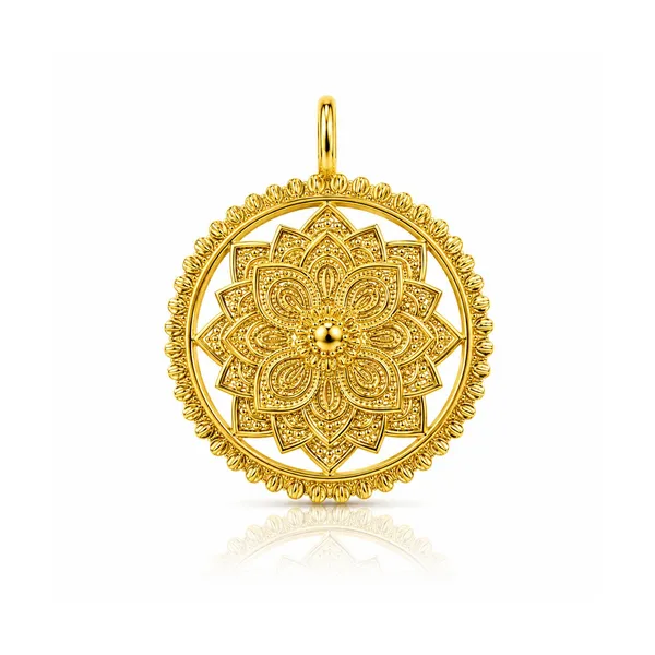 Mavi_Golden_Floral_Pendant