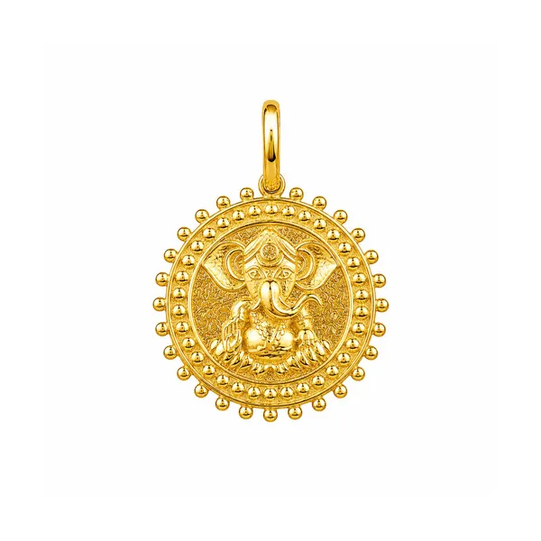 Anna_Golden_Ganesh_Zirconia_Pendant