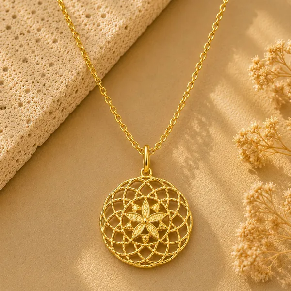 Zoe_Golden_Floral_Pendant