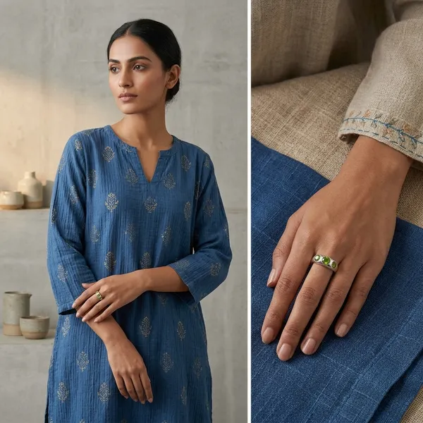 Lummi_Silver_And_Green_Adjustable_Ring
