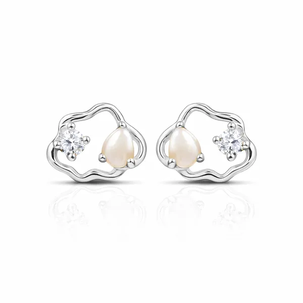 Lily_Silver_Zirconia_Pearl_Earrings