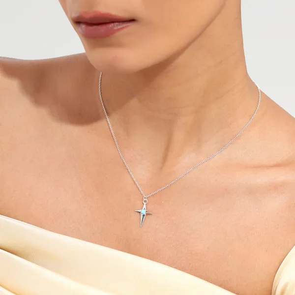 Lily_Silver_Magnesite_Necklace