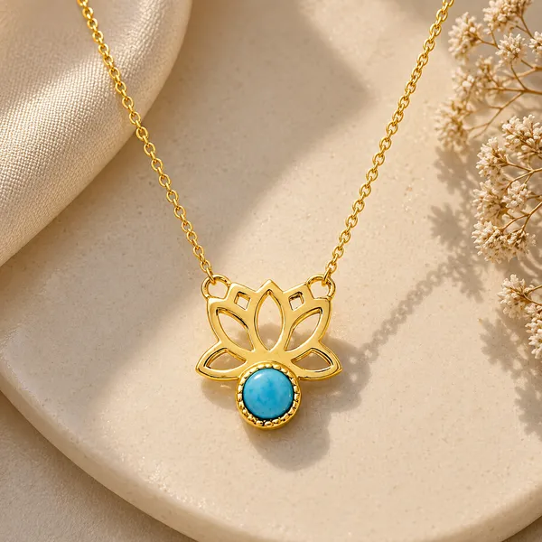 Lily_Golden_Magnesite_Floral_Necklace