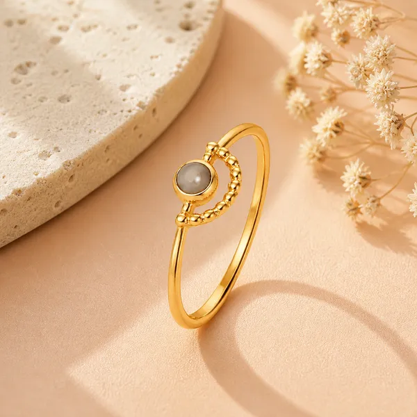 Sira_Golden_Adjustable_Ring