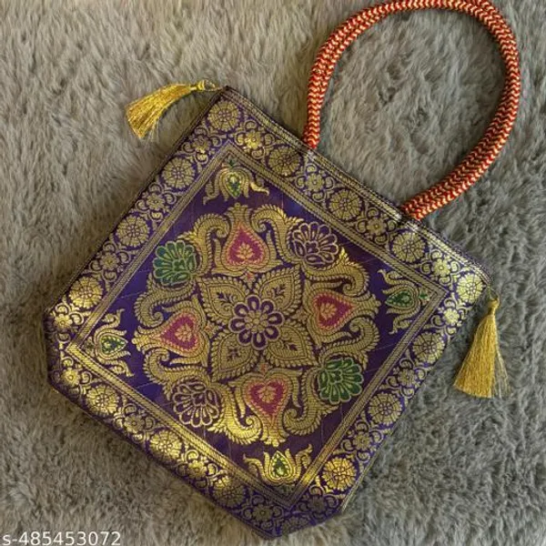 Purple_Banarasi_Silk_Brocade_Ethnic_Handbag_For_Women