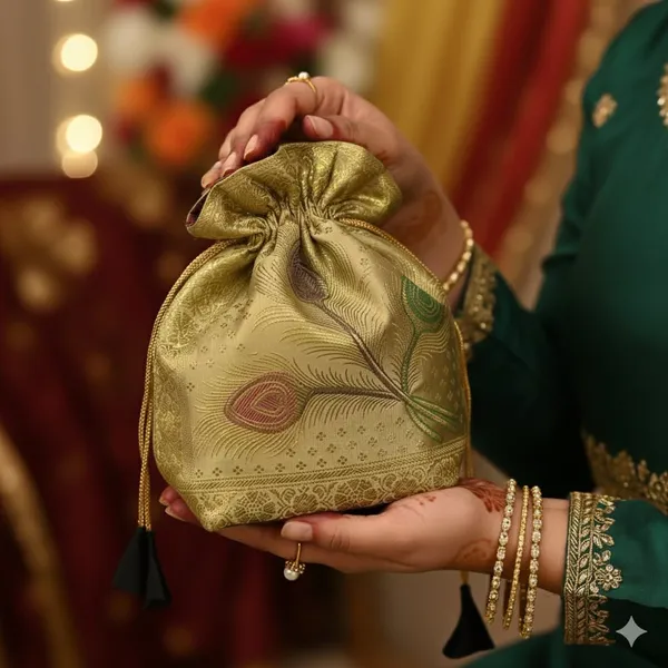 Ethnic_Cream_Colour_Banarasi_Potli_Bags