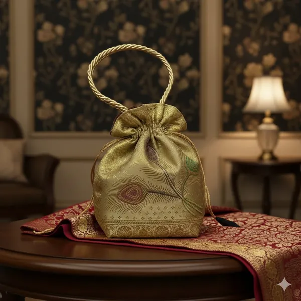 Ethnic_Cream_Colour_Banarasi_Potli_Bags