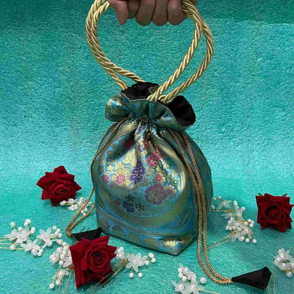 Light_Blue_Handcrafted_Ethnic_Banarasi_Potli_Bags