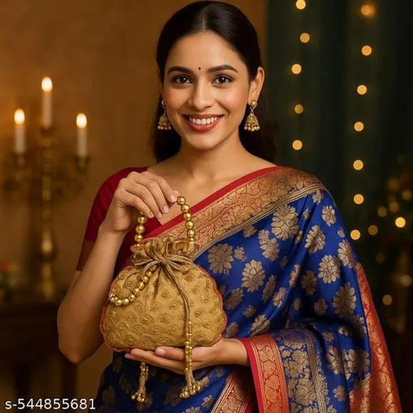 Gold_Banarasi_Silk_Brocade_Embroidered_Bridal_Potli_Bag_For_Women