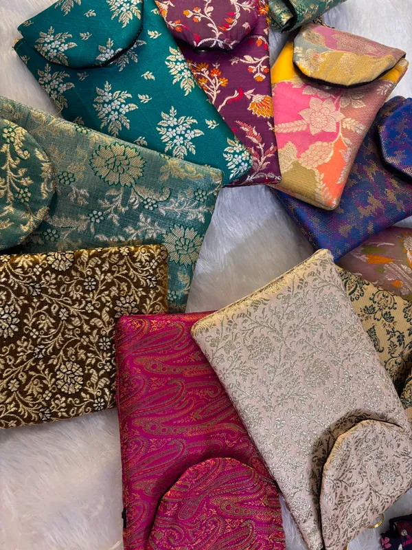 Banarasi_Brocade_Silk_Magnetic_Mobile_Flip_with_Sling_–_Pack_of_10_|_Assorted_Designs