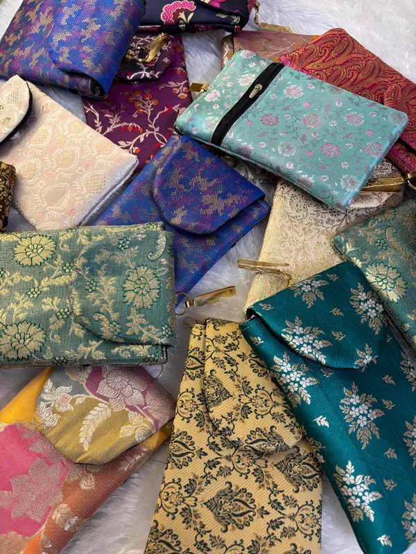 Banarasi_Brocade_Silk_Magnetic_Mobile_Flip_with_Sling_–_Pack_of_10_|_Assorted_Designs
