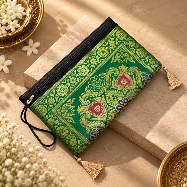 Green_Banarasi_Silk_Potlee_Box_Trio_Set