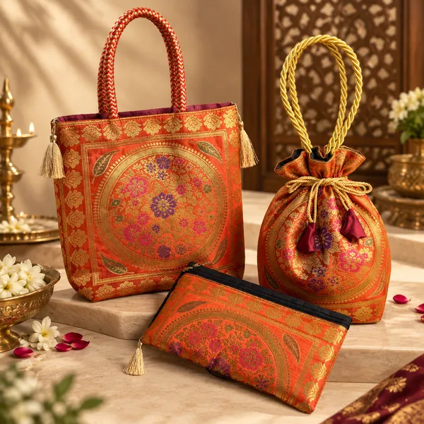 Orange_Potlee_Box_Set_-_Potli_-_Wallet_And_handbag_Set