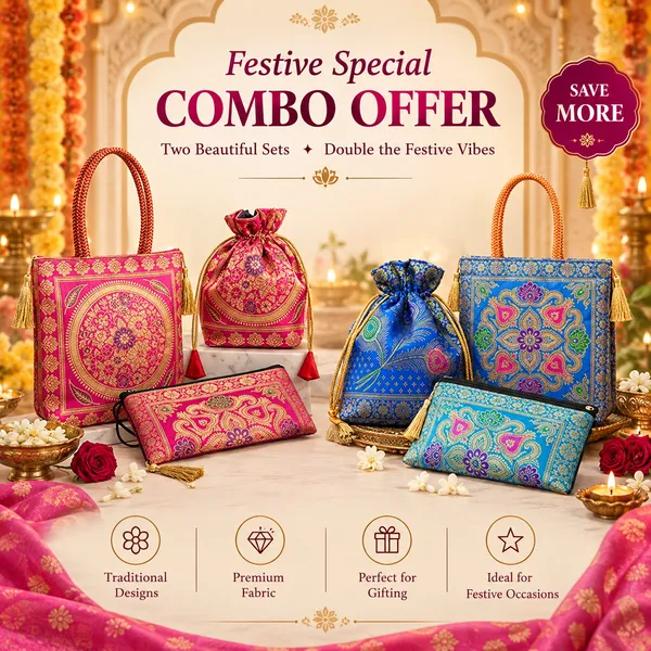 Pink_&_Blue_Handcrafted_Banarasi_Trio_Set