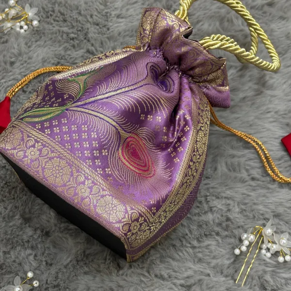 Pretty_Lavender_Banarasi_Silk_Brocade_Potli_Bag_For_Women