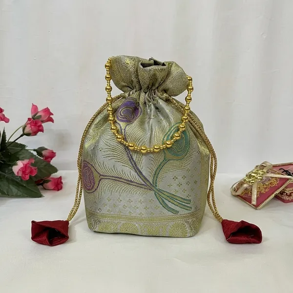 Off_White_Banarasi_Silk_Brocade_Potli_Bag_For_Women