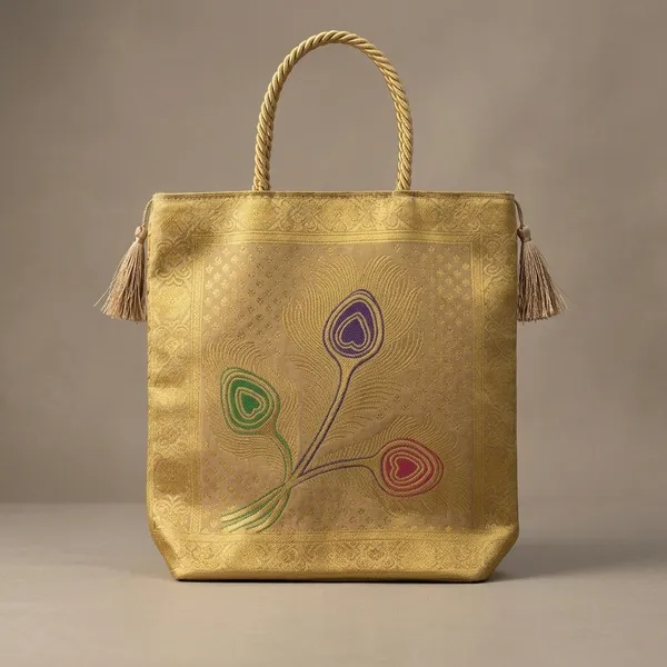 Beige_Banarasi_Silk_Brocade_Zari_Work_Handbag_For_Women
