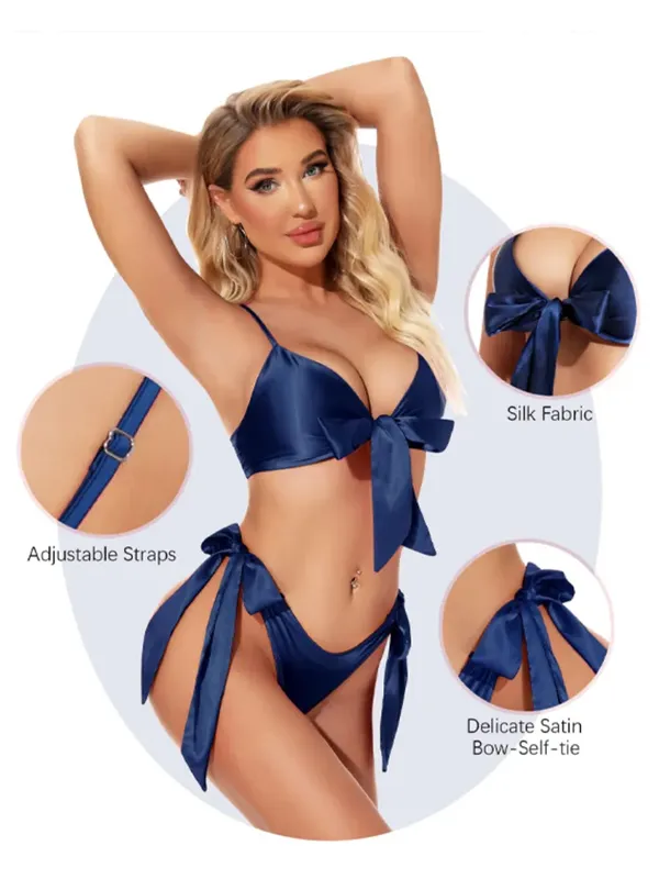 Navy_Blue_Satin_Tie-Up_Bralette_Babydoll_Set_For_Women