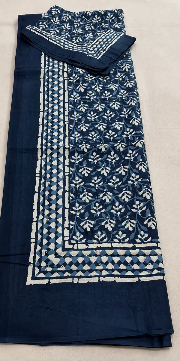 Rajasthani_Blue_Bagru_Bedseet_with_Booties