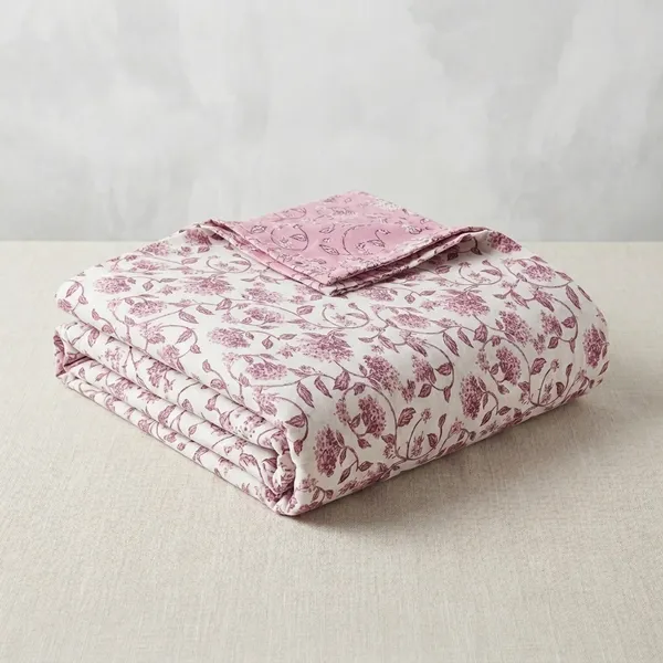 Floral_Pink_Reversible_Ac_Comforters_(_Dohar)-_Single_Bed_Pair
