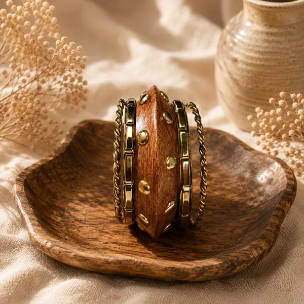 Wooden_Rivet_Bangle_Set