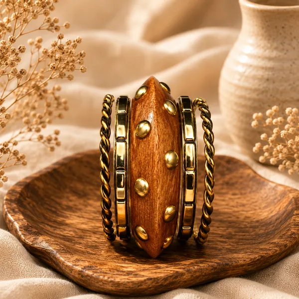 Wooden_Rivet_Bangle_Set