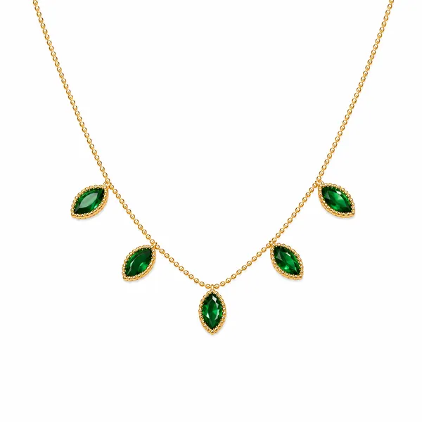 Gold_And_Green_Stainless_Steel_Premium_And_Elegant_Necklace_For_Women