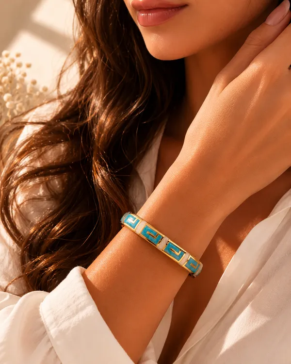 ORNIQUE_Azure_Mosaic_Bangle