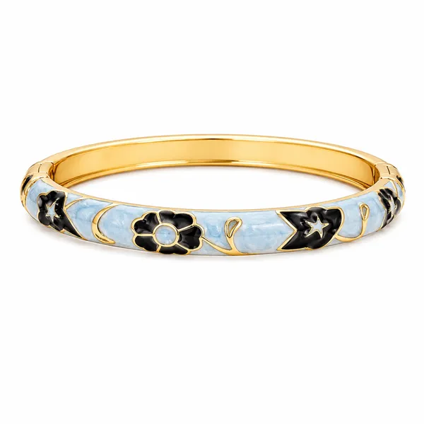 ORNIQUE_Midnight_Bloom_Bangle
