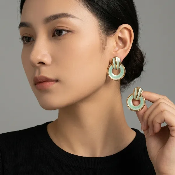 Green_And_Gold_Stainless_Steel_Premium_And_Elegant_Drop_Earrings_For_Women